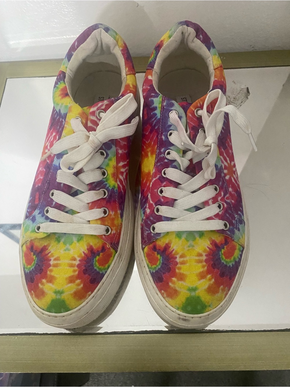 Steve Madden Tie-Dye Multicolor Canvas Sneakers